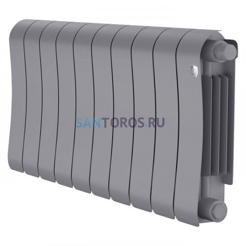 Радиатор биметаллический Royal Thermo Infinity 300 Silver Satin VR - 10 секционный (НС-1696347 РОЯЛ ТЕРМО)